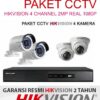 Paket CCTV Hikvision 4 Channel 2mp Real 1080p 4 Kamera
