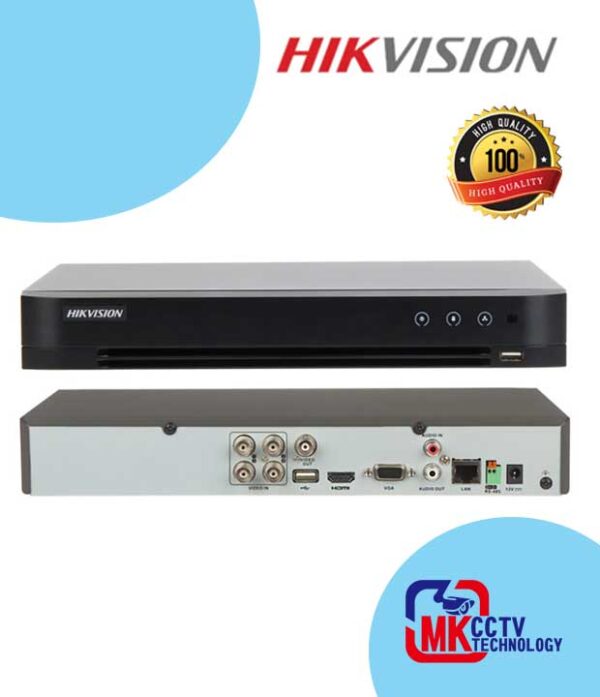 HIKVISION IDS-7204HQHI-M1/XT 4ch,1080P 1U H.265 Hdtvi 2way Audio Acusense DVR