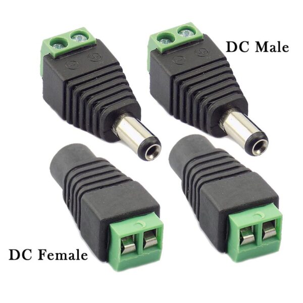 Jack DC Connector Male Female CCTV