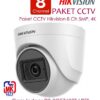 Paket CCTV Hikvision 8Ch 5MP 4K Lengkap 8 Kamera Full Audio