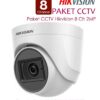Paket CCTV HIKVISION 8 CHANNEL 2MP Full Audio Lengkap Dengan 8 Kamera