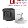 Paket CCTV HIKVISION 8 CHANNEL 2MP Full Audio Lengkap Dengan 8 Kamera