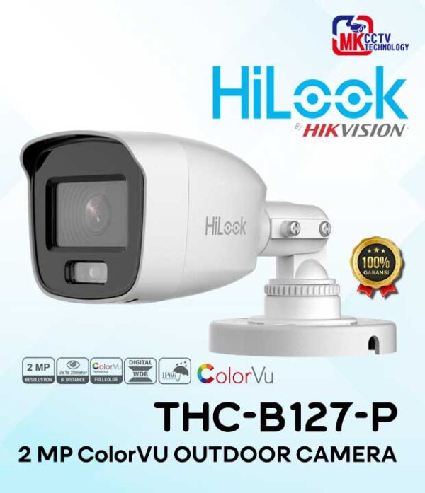 Kamera CCTV Outdoor Hilook 2MP 1080P THC-B127-P ColorVu
