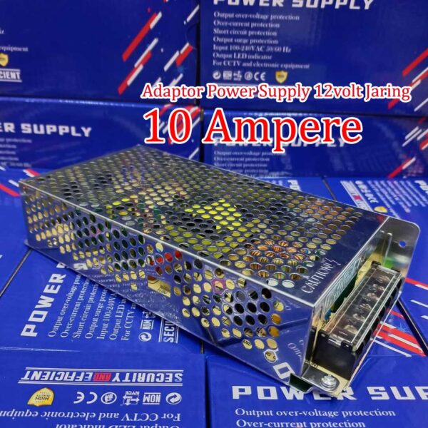 Adaptor Power Supply 12v 10 Ampere | PSU Jaring CCTV LED AC 220volt