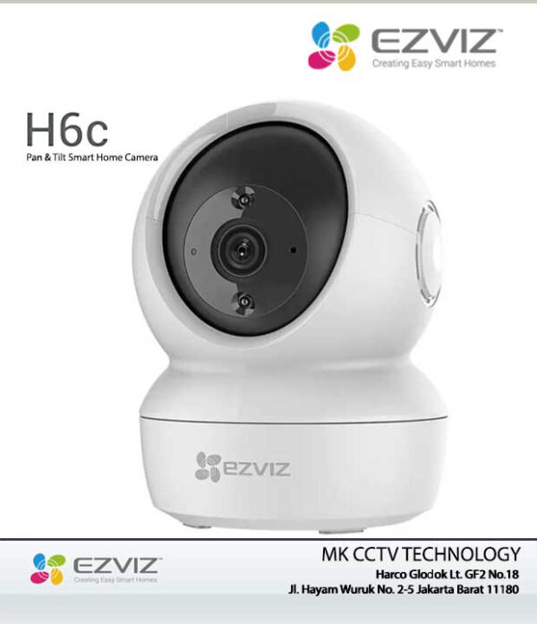 EZVIZ H6C 4MP 2K+ Pan-Tilt 2way-Audio Dual 2.4/5ghz Indoor Wifi