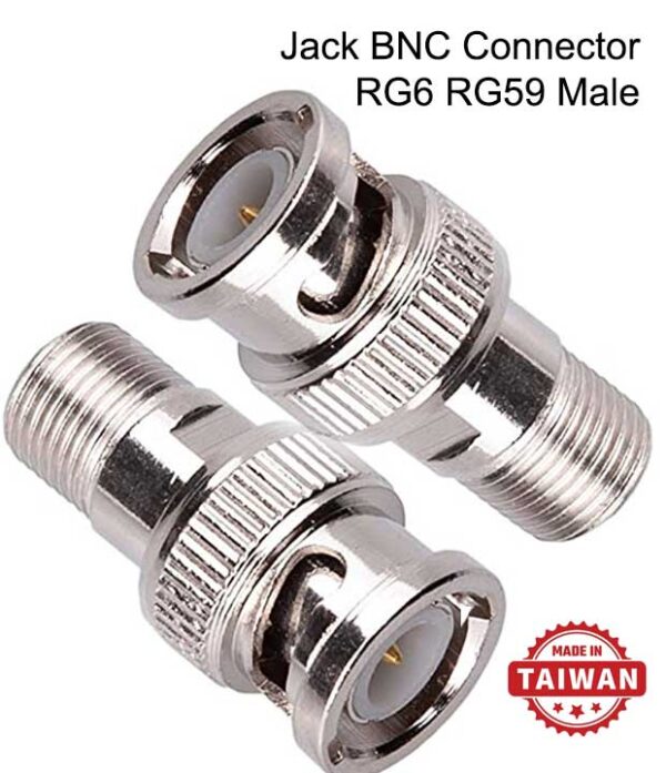Jack BNC Drat CCTV Connector RG6 RG59 Male Kualitas Grade A