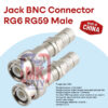 Jack BNC Drat CCTV Konektor RG6 RG59 Male Kualitas PREMIUM | China