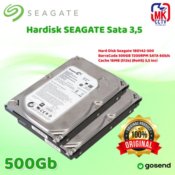 Hardisk 500GB Seagate Barracuda Internal Sata 3.5 HDD CCTV | HDD PC | Hdd Murah