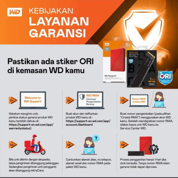 Hard disk WD Purple ORI 4TB Garansi 3Tahun | HDD CCTV Original | Internal Surveillance video