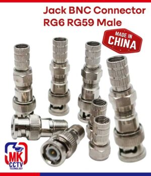 Jack BNC Drat CCTV Konektor RG6 RG59 Male Kualitas PREMIUM | China