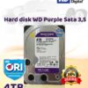 Hard disk WD Purple ORI 4TB Garansi 3Tahun | HDD CCTV Original | Internal Surveillance video