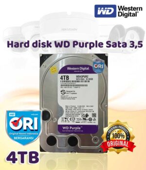 Hard disk WD Purple ORI 4TB Garansi 3Tahun | HDD CCTV Original | Internal Surveillance video